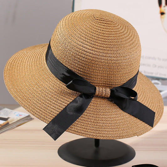 Womens Beach Sun Straw Hat UV UPF50 Travel Foldable Brim Summer UV Hat