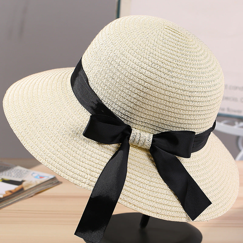Womens Beach Sun Straw Hat UV UPF50 Travel Foldable Brim Summer UV Hat