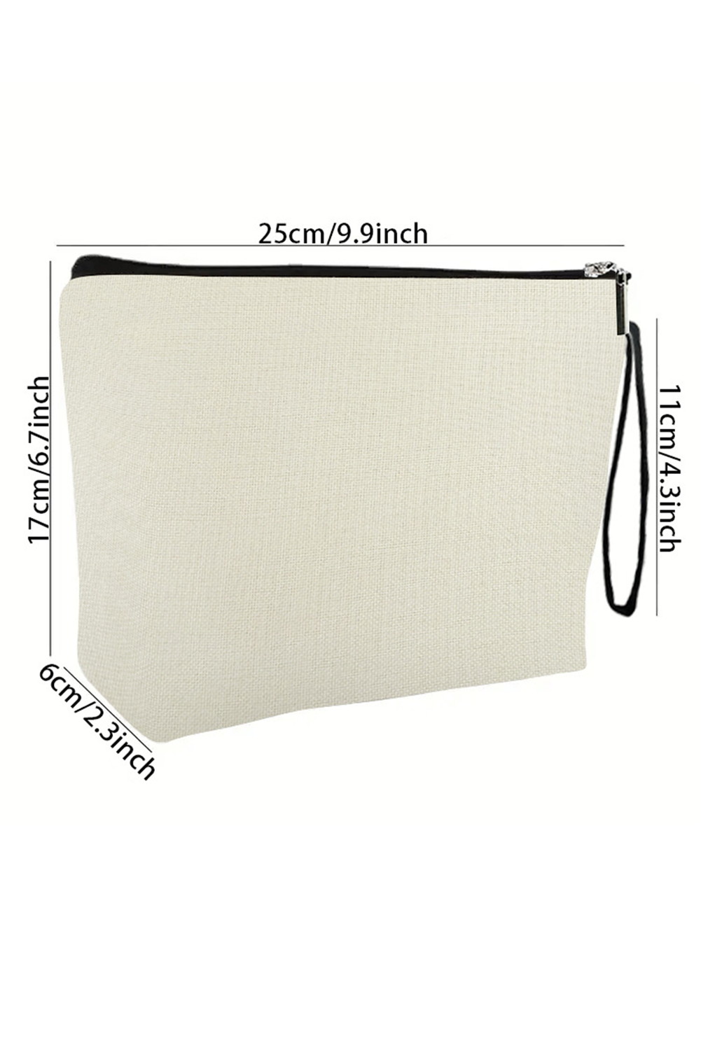 Green Happy St Patricks Day Shamrock Print Wristlet Makeup Bag