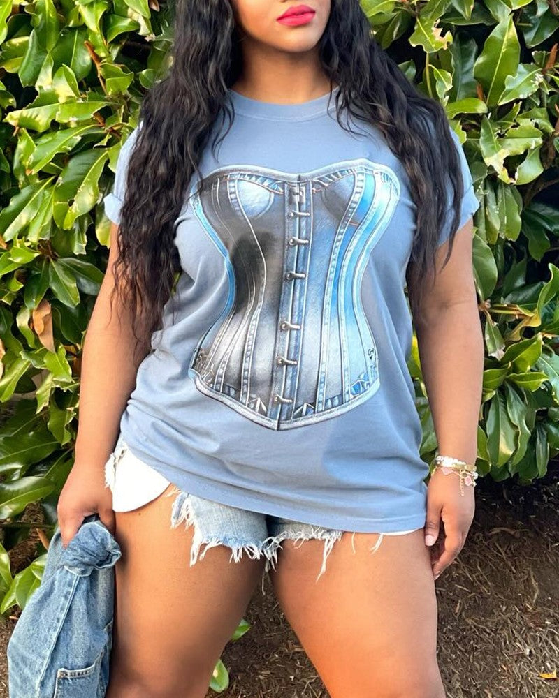 Graphic Print Casual T Shirt