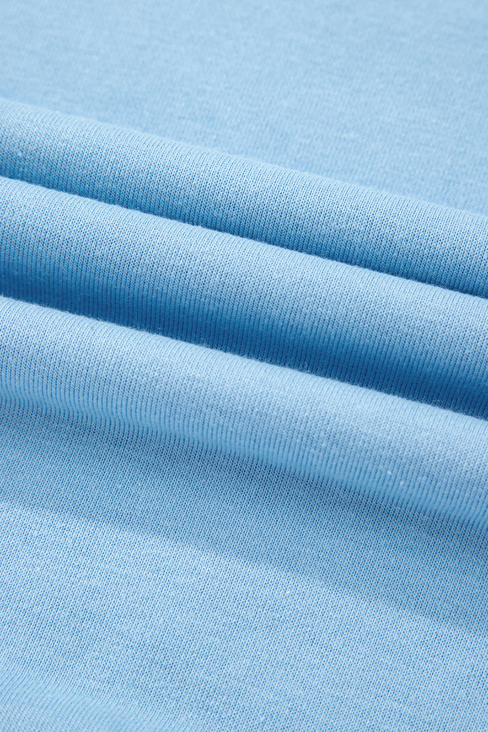 Sky Blue Rainbow Colorblock Collared Short Sleeve Top 2 Piece Shorts Set