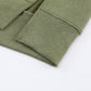 Green Drop Shoulder Ribbed Trim Oversized Sweatshirt