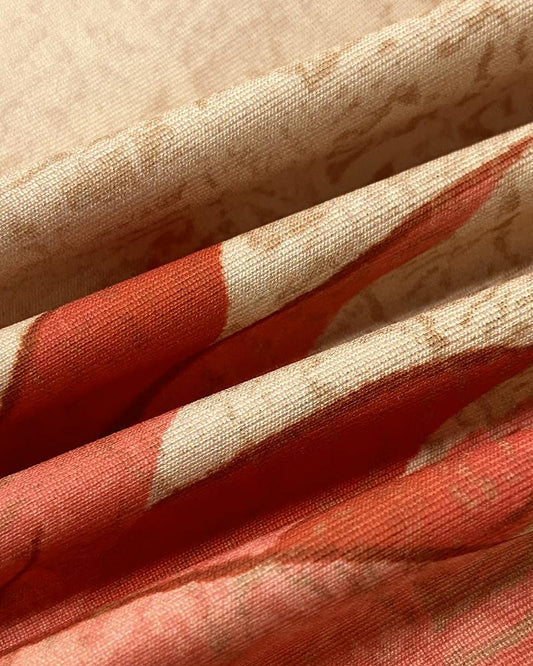 2 Pieces Outfit Tribal Print Cold Shoulder Batwing Sleeve Top and Casual Wide Leg Pants Set