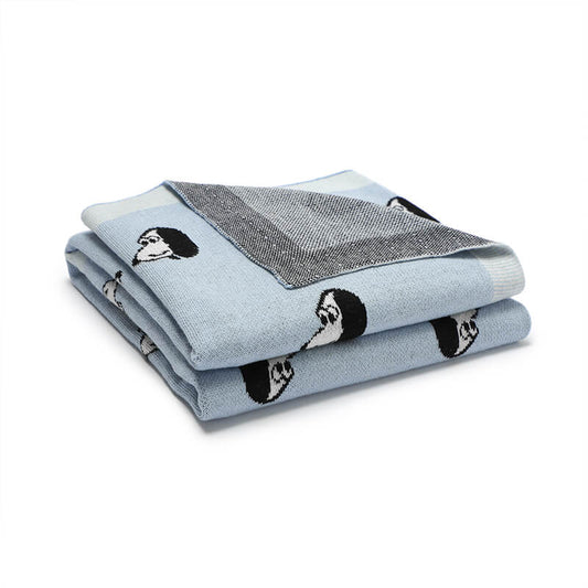 Blue-100_-Cotton-Baby-Blanket-Knit-Soft-Cozy-Swaddle-Receiving-Blankets-Toddler-Infant-Blanket-with-Lovely-Dog-A047