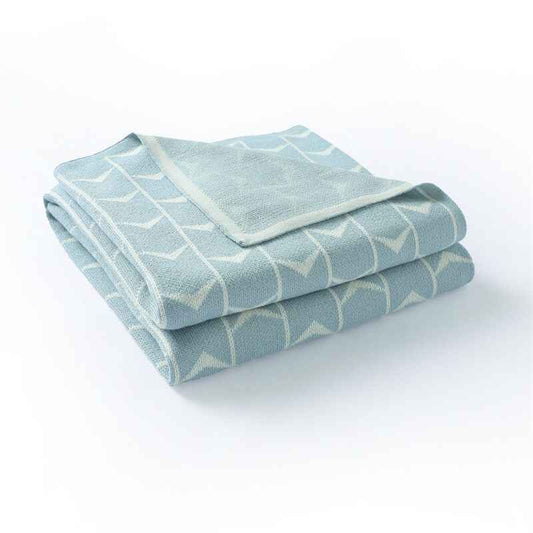 Blue-Baby-Receiving-Blanket-for-Girls-and-Boys-Organic-Cotton-Knit-Soft-Warm-Swaddling-Blanket-A075