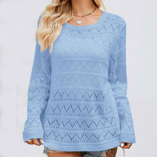 Blue-Women-Hollow-Out-Crochet-Knit-Sweater-Cover-Up-Tops-Trendy-Long-Sleeve-Pullover-Shirt-See-Through-Knitwear-k611