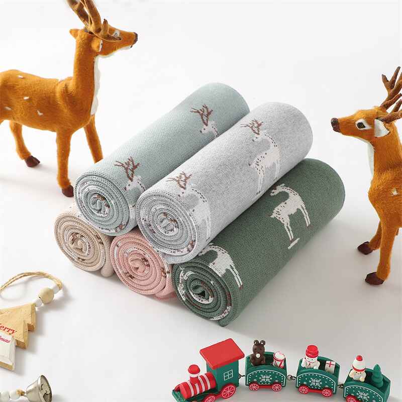 Five-Color-Pink-Knit-Baby-Blankets-in-Cable-Pattern-Organic-Cotton-Blankets-for-Crib-or-Stroller-Receiving-Blankets-A061