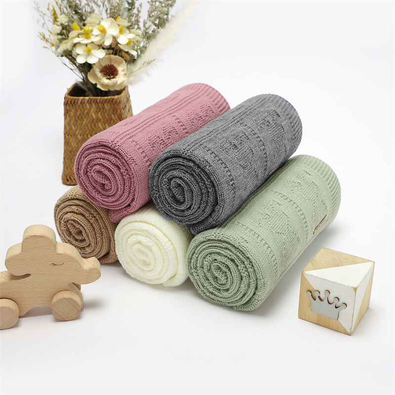 Five-Colors-Newborn-Baby-Boy-Nursery-Pram-Swaddling-Blanket-Infant-Girl-Security-Crocheted-Crib-Knitted-Blanket-A082
