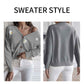 Grey-Womens-Long-Sleeve-V-Neck-Button-Up-Chrysanthemum-Embroidered-Cropped-Cardigan-Sweater-Coat-K629-Detail