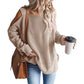 Khaki-Womens-Cold-Shoulder-Oversized-Sweaters-Batwing-Long-Sleeve-Square-Neck-Chunky-Knit-Fall-Tunic-Sweater-Tops-K622