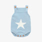 Light-Blue-Romper-Sleeveless-Strap-Knit-Stars-Print-Bodysuit-Jumpsuit-Infant-Independence-Day-Outfit-A030-Front