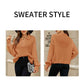 Light-Orange-Womens-Fall-Lapel-Collar-V-Neck-Long-Sleeve-Ribbed-Knit-Comfy-Pullover-Sweater-Jumper-Top-K595-Detail