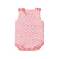 Baby girl baby boy wave pattern jumpsuit sleeveless knitted jumpsuit A010