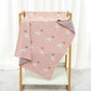    Pink-Knit-Baby-Blankets-in-Cable-Pattern-Organic-Cotton-Blankets-for-Crib-or-Stroller-Receiving-Blankets-A061-Scenes-5