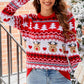 Red-Womens-Oversized-Pullover-Cute-Ugly-Christmas-Sweater-K614