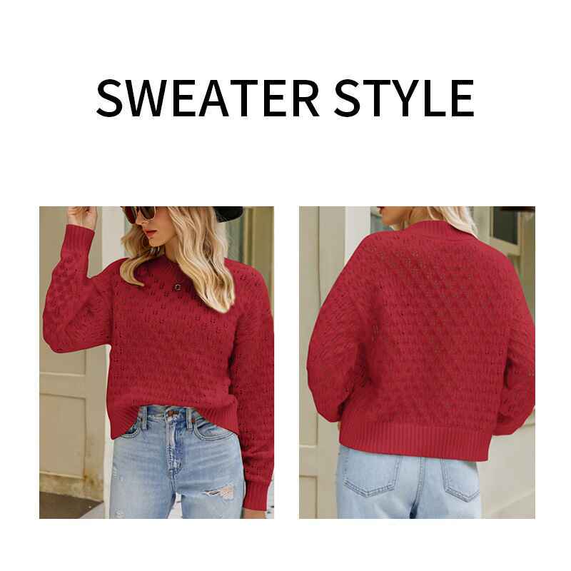 Wine-Red-Women-Crochet-Hollow-Out-Crewneck-Long-Sleeve-Knit-Sweaters-Pullover-Jumper-Tops-K596-Detail