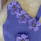 Floral Pattern Beaded Skew Neck Knit Tank Top