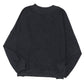Black Drop Shoulder Crew Neck Pullover Sweatshirt