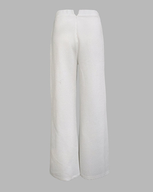 Solid Textured Fabric V Neck Button down Vest and Long Pants Set Casual Suit Sets