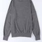 Gray Drop Shoulder Ribbed Trim Oversized Sweatshirt