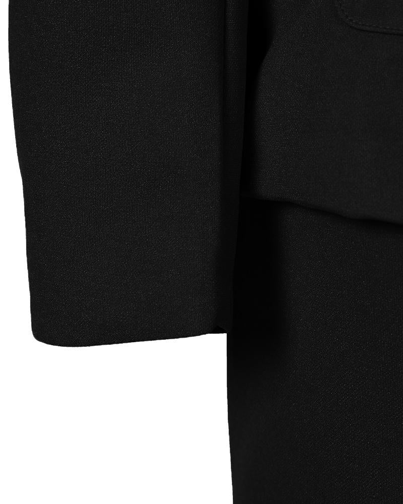 Lapel Neck Blazer Coat & Drawstring Pants Set