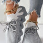 Comfort Colorblock Lace up Octopus Sneakers