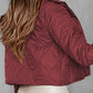 Pocket Design Buttoned Quilted Puffer Jacket