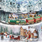 1pc PVC Christmas Graphic Window Wall Sticker Party Decoration