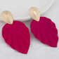 1Pair Vintage Leaf Shape Geometric Earrings