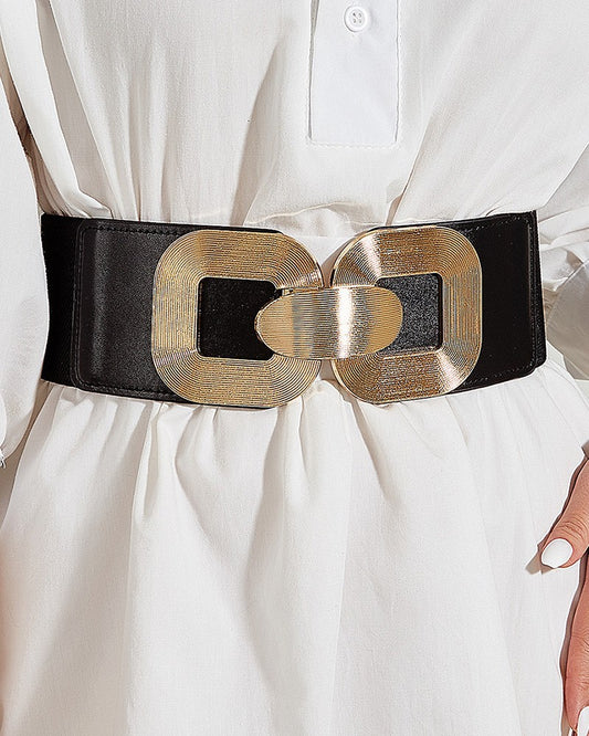 1pc Vintage Elastic Wide Cinch Waist Belt