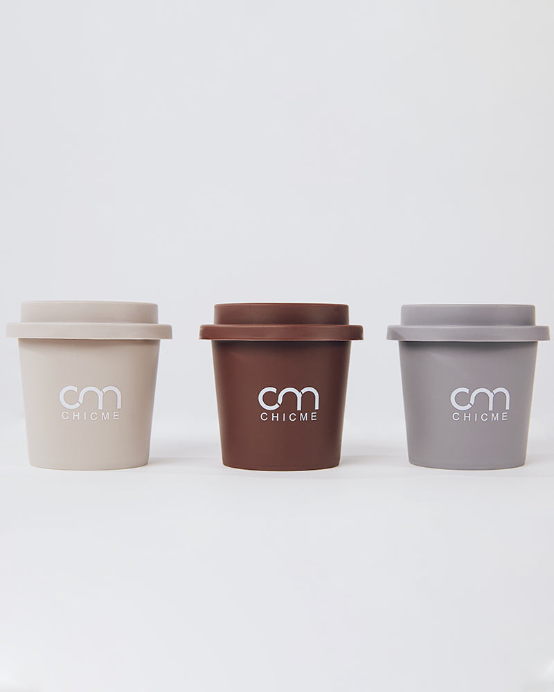 3PCS Triple Coffee Cup Makeup Sponge Set