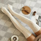 1Pair Over The Knee High Cable Knit Long Socks