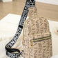 Letter Pattern Zipper Design Crossbody Shoulder Bag