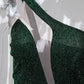 One Shoulder Slit Sleeveless Sequin Dress