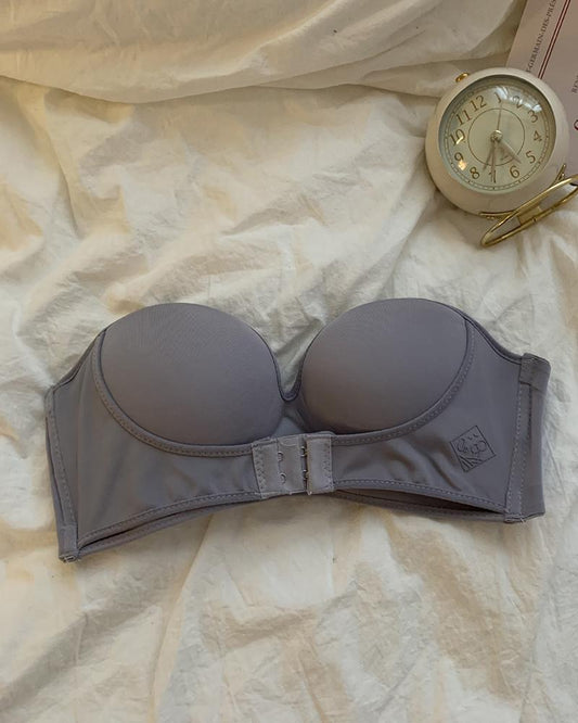 Strapless Push Up Front Closure Bralette