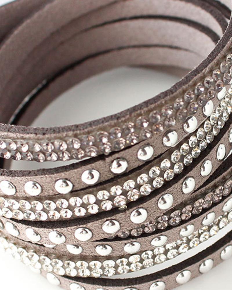 1pcs Leather Multi layer Wide Bracelet