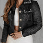 Beaded Crop Quilted Puffer Jacket