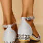 Rhinestone Ankle Strap Buckled Wedding Guest Shoes