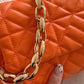 Quilted Chain Strap Flap Shoulder Bag