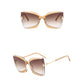 1Pair Oversized Frame Square T Sunglasses