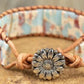 1pc Colorblock Stone Braided Bohemian Bracelet
