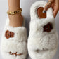 Buckled Fluffy Soft Winter Slippers