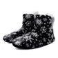Christmas Snowflake Print Fluffy Indoor Boots