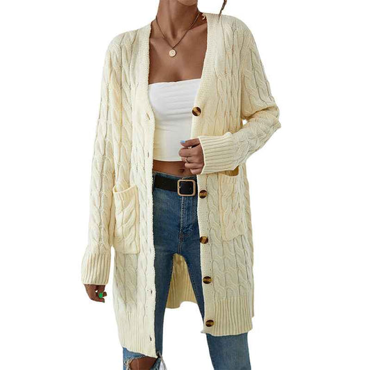 Apricot-Womens-Long-Sleeve-Open-Front-Cardigans-Sweater-Solid-Color-Twist-Button-Cable-Knit-Coat-Outwear-with-Pockets-K380