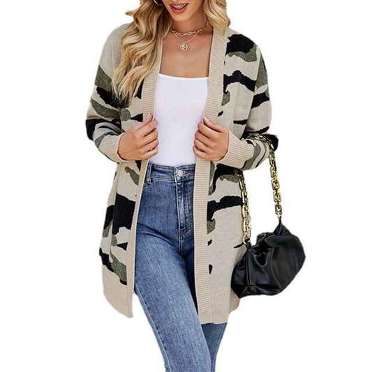 Army-Green-Womens-Long-Sleeve-Cardigans-Lightweight-Ribbed-Neckline-Soft-Knit-Cardigan-Sweater-with-Buttons-K475