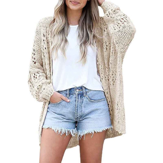 Beige-Womens-Crochet-Cardigan-Kimono-Boho-Long-Sleeve-Lightweight-Soft-Oversized-Open-Front-Knitted-Sweater-K002