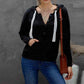 Black-Women_s-Pullover-Hoodie-Button-Collar-Drawstring-Long-Sleeve-Sweatshirt-with-Pockets
