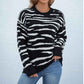 Black-Womens-2022-Fall-Winter-Casual-Long-Sleeve-Crew-Neck-Zebra-Striped-Print-Color-Block-Knit-Sweater-Pullover-Tops-K495-Back-Front-2
