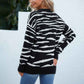 Black-Womens-2022-Fall-Winter-Casual-Long-Sleeve-Crew-Neck-Zebra-Striped-Print-Color-Block-Knit-Sweater-Pullover-Tops-K495-Back