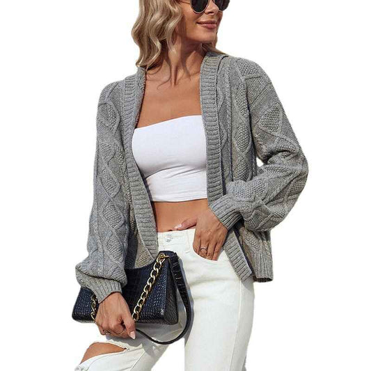 Gray-Womens-Hooded-Cardigan-Oversized-Slouchy-Zipper-Cable-Knit-Cardigan-Coat-Solid-Color-Sweater-Casual-Knit-Knitwear-K256